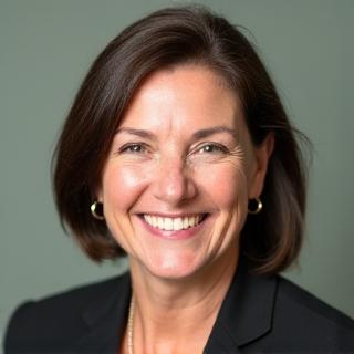 Professional headshot of Eleanor Vance, a woman in her late 40s with a warm and approachable smile