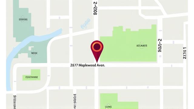 Map showing the location of Elmstride Wellness at 2847 Maplewood Avenue, Portland, OR