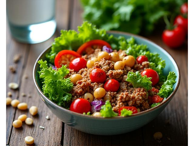 Fresh, colorful food on a plate